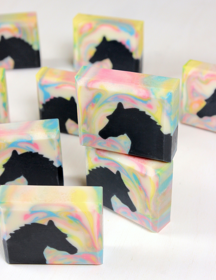 Horse Sculpted Layers Cold Process Soap Tutorial