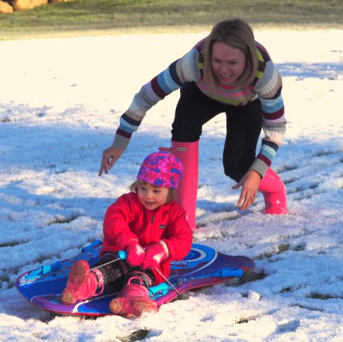 Sledding Christmas 2016