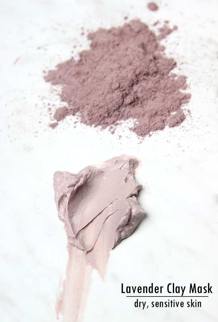 Lavender Clay Face Mask for dry skin