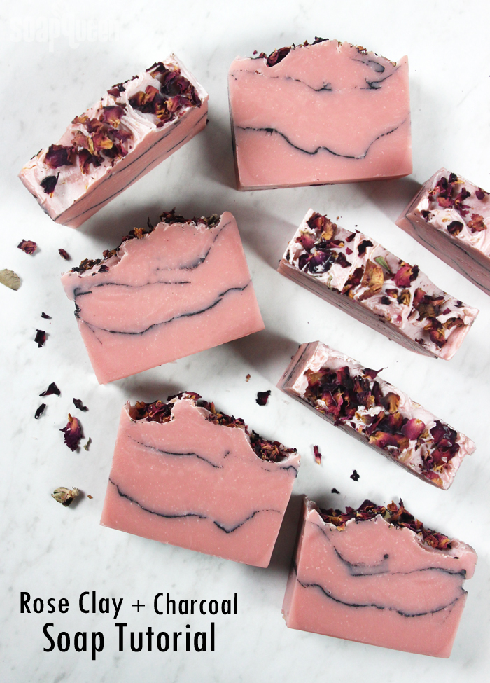 Rose Clay & Charcoal Soap Tutorial