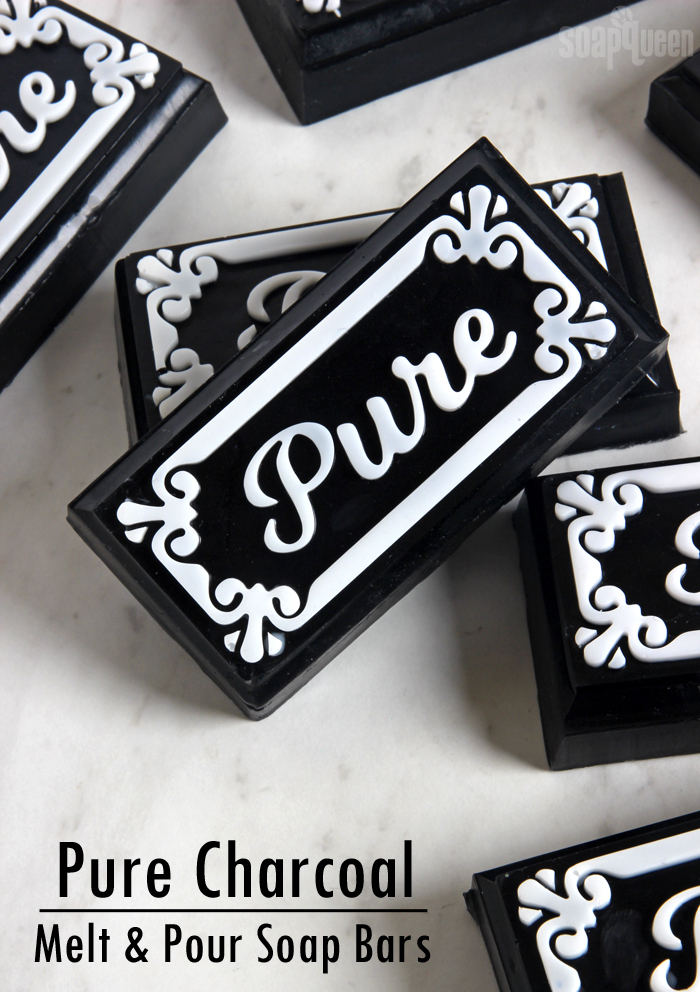 Pure Charcoal Melt & Pour Soap Bars DIY