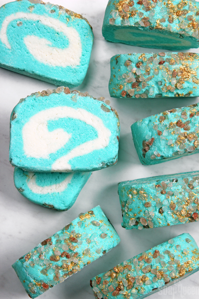 DIY Mermaid Bubble Bath Bars