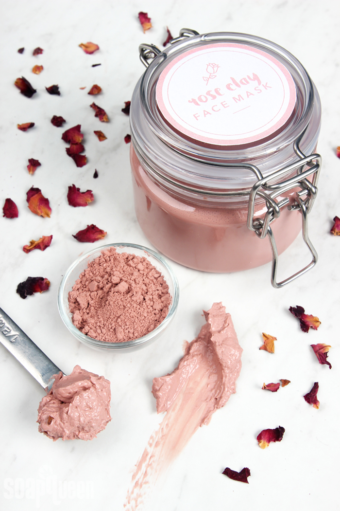 Diy rose clay mask