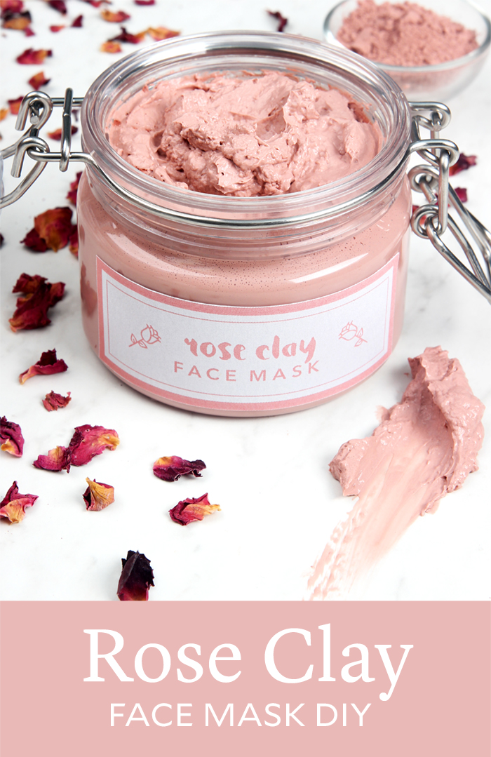 Diy rose clay mask