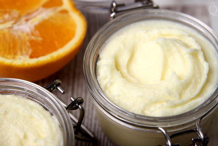 Orange Butter Body Scrub DIY