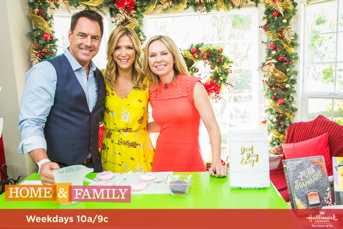 Mark Steines and Debbie Matenopoulos welcome actor Anthony Michael Hall from the movie "War Machine." Actress Kari Matchett talks about her movie "Maudie." 2017 Best Home Cook semifinalist Joanne Ozug whips up bananas foster French toast dessert. The Soap Queen, Anne-Marie Faiola, shows us DIY donut sprinkle soaps. Nutritionist Joy Bauer makes delicious snacks with secret healthy ingredients. Kym Douglas is here with Father's Day gift ideas. Orly Shani creates a fashionable illusion belt. Shirley Bovshow has everything we need to know about synthetic grass. Paige Hemmis is making wedding parasols. We recap our 2017 Best Home Cook semifinalists and announce the two finalists. Our family answers viewer questions. Mark Steines and Debbie Matenopoulos welcome actor Anthony Michael Hall from the movie "War Machine." Actress Kari Matchett talks about her movie "Maudie." 2017 Best Home Cook semifinalist Joanne Ozug whips up bananas foster French toast dessert. The Soap Queen, Anne-Marie Faiola, shows us DIY donut sprinkle soaps. Nutritionist Joy Bauer makes delicious snacks with secret healthy ingredients. Kym Douglas is here with Father's Day gift ideas. Orly Shani creates a fashionable illusion belt. Shirley Bovshow has everything we need to know about synthetic grass. Paige Hemmis is making wedding parasols. We recap our 2017 Best Home Cook semifinalists and announce the two finalists. Our family answers viewer questions Credit: © 2017 Crown Media United States, LLC | Photo: Alexx Henry Studios, LLC / Erica Avila