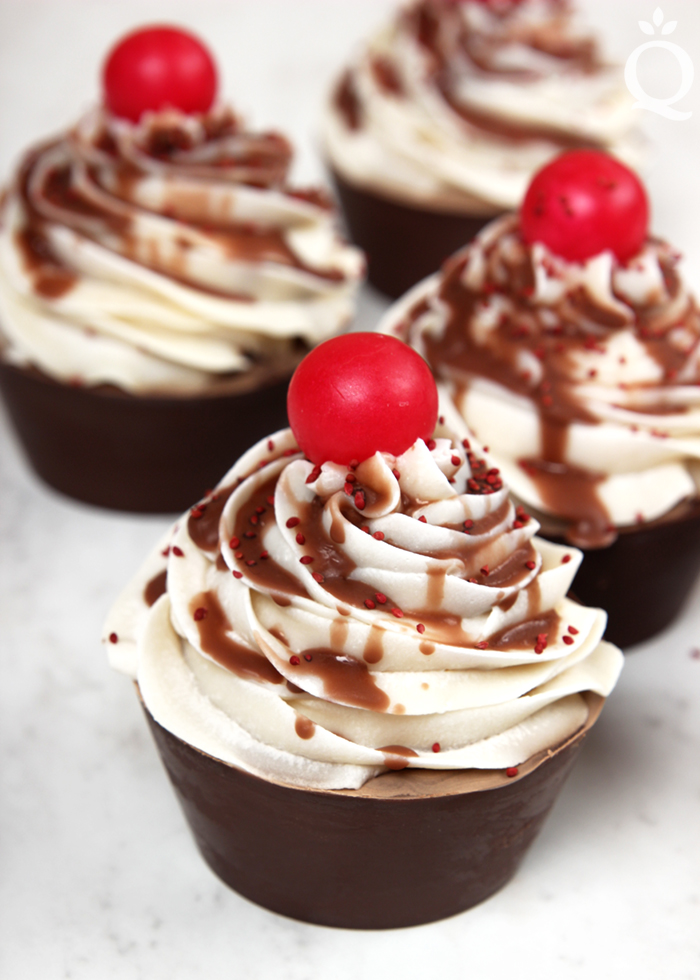 Chocolate Peppermint Cold Process Cupcakes