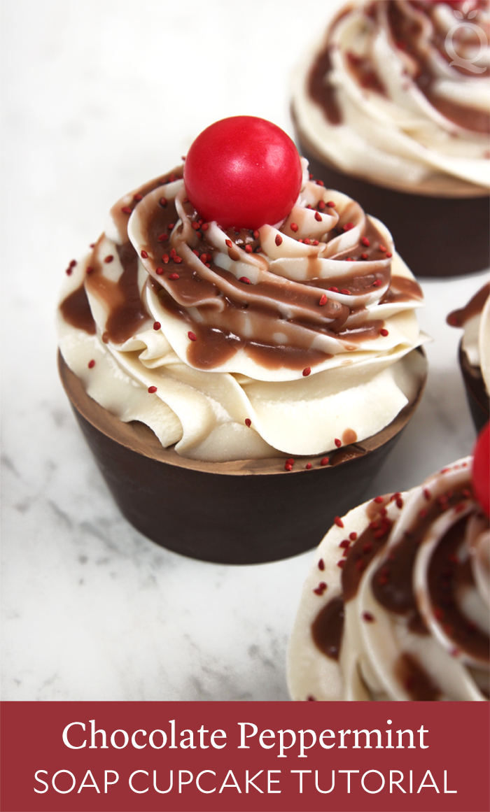 Chocolate Peppermint Soap Cupcakes DIY