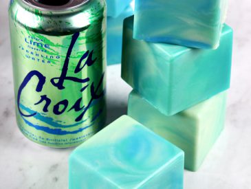 Lime La Croix Soap Tutorial