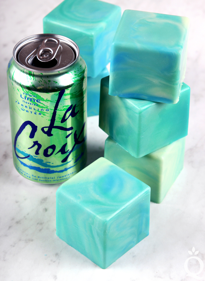 Lime La Croix Soap Tutorial