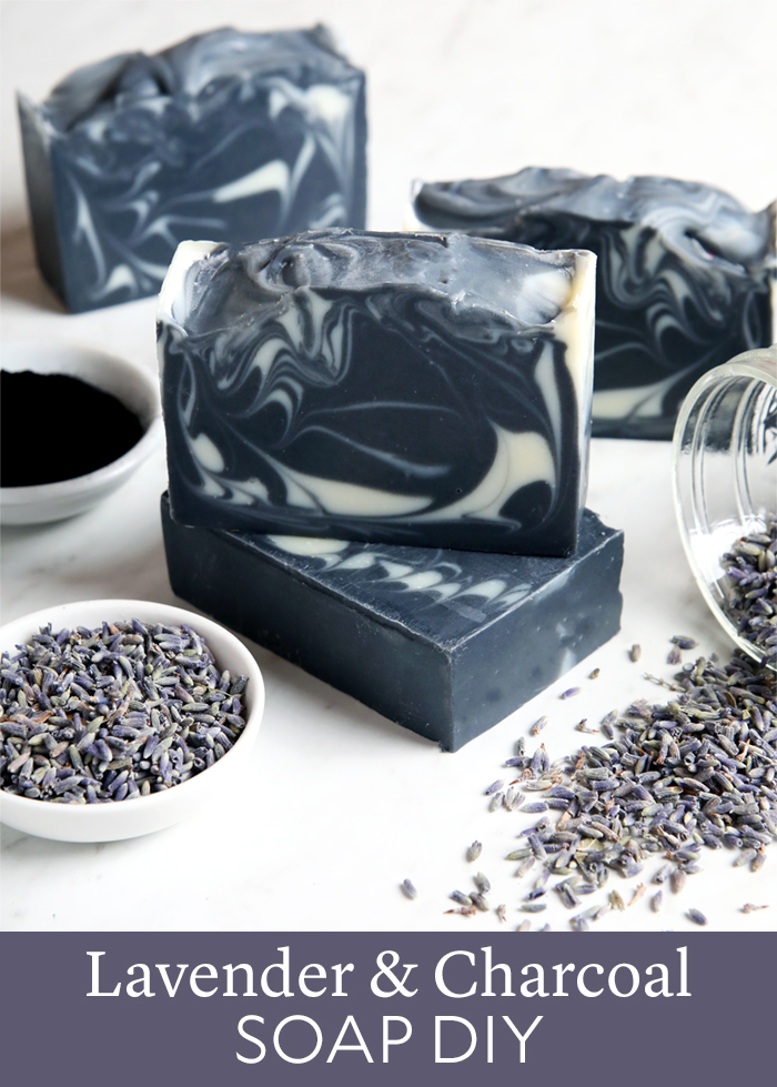 Lavender Charcoal Soap DIY