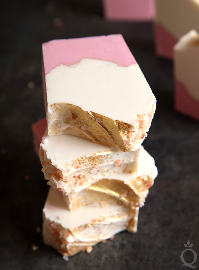 Pink Salt and Gold Soap Recipe