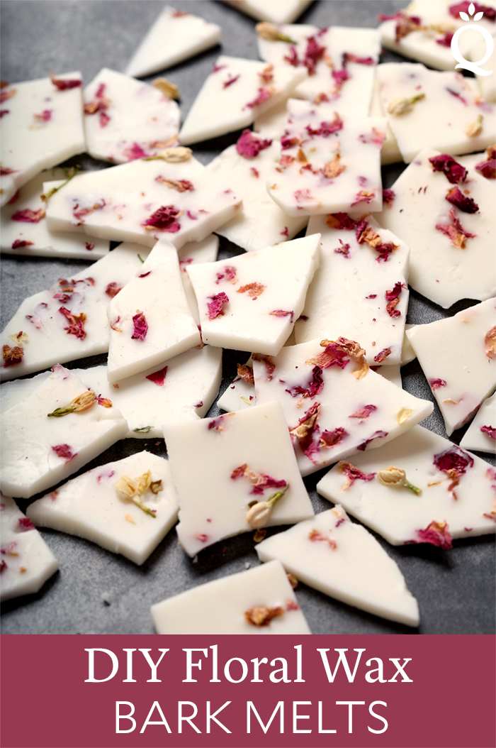 DIY Floral Wax Bark Melts