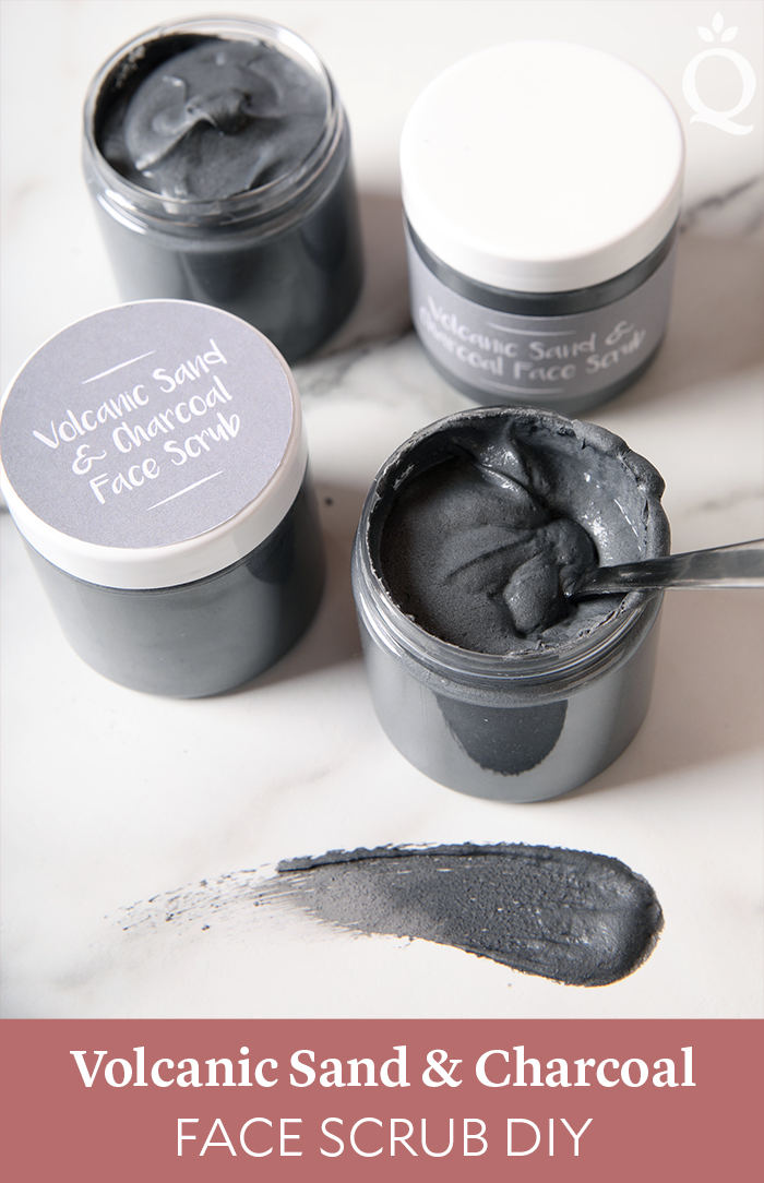 Volcanic Sand and Charcoal Face Scrub DIY