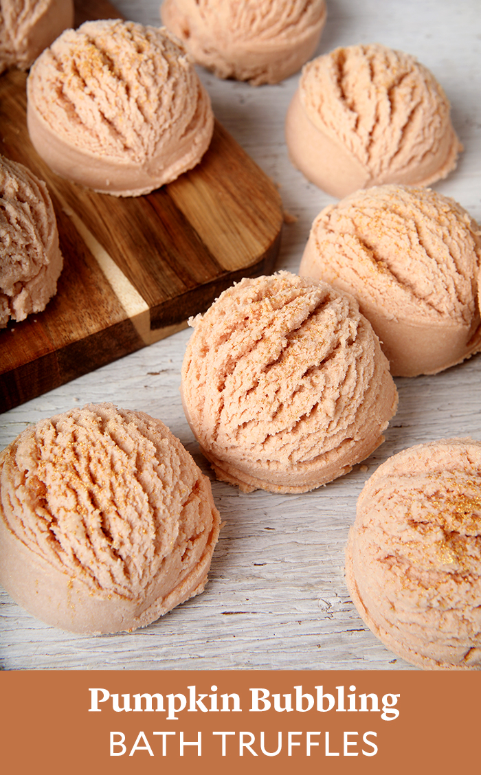 Pumpkin Bubbling Bath Truffles