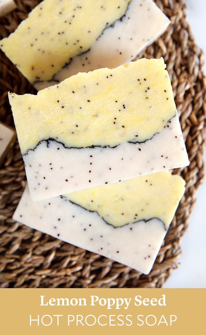 Lemon Poppy Seed Hot Process Soap