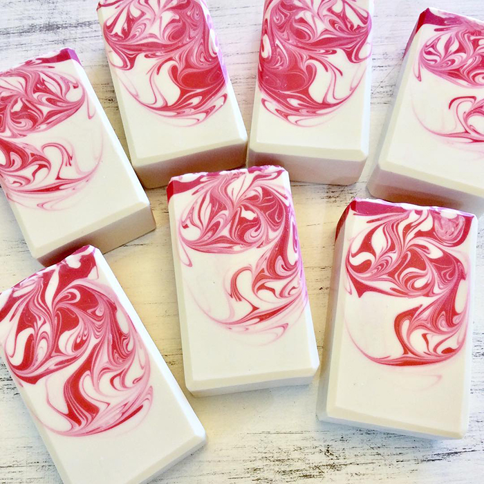 Noras Soap Shoppe Peppermint Swirl Soap